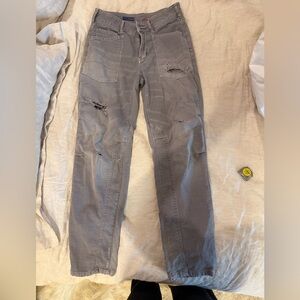 Pilcro Light Gray Wanderer pants
